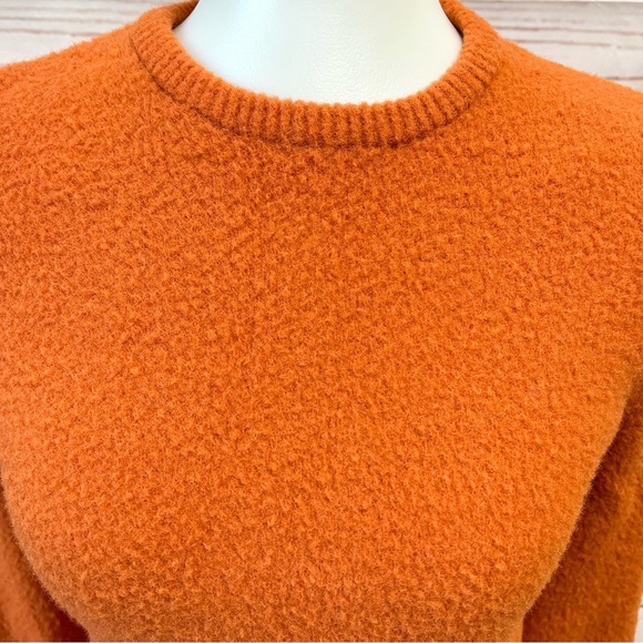 Zara Burnt Sienna Orange Crop Sweater - Picture 2 of 6